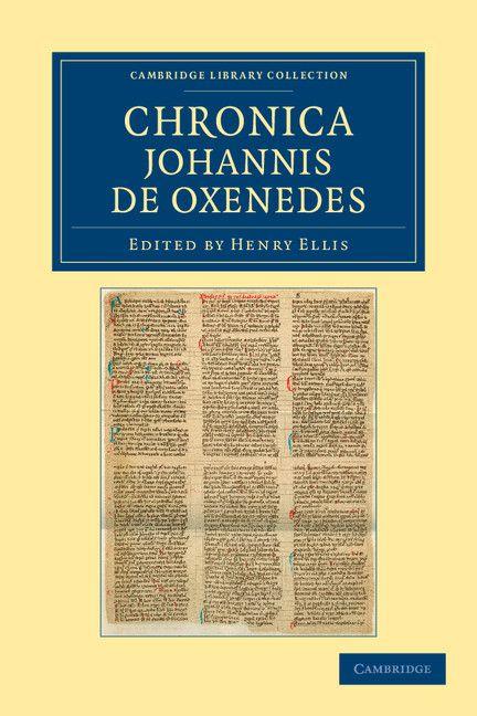 Vorderes Coverbild Chronica Johannis de Oxenedes