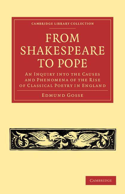 Vorderes Coverbild From Shakespeare to Pope