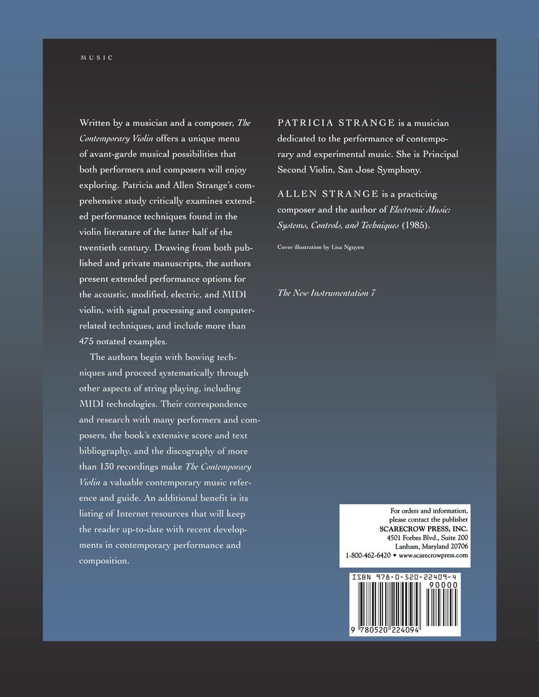 Rückseitencover Contemporary Violin