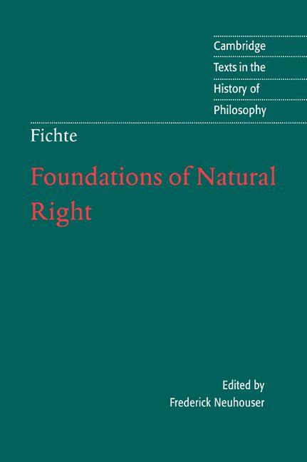 Vorderes Coverbild Foundations of Natural Right