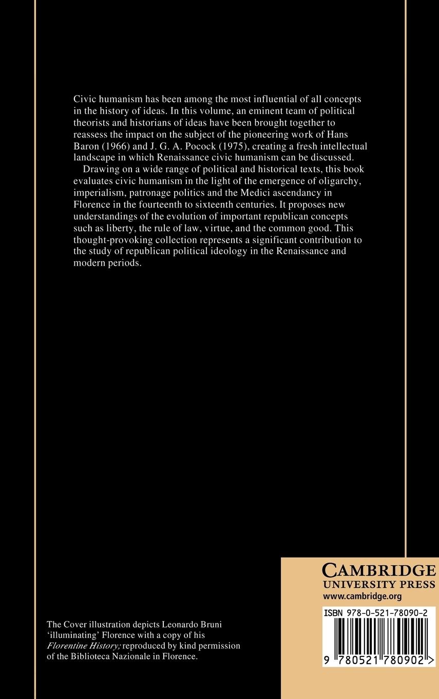 Rückseitencover Renaissance Civic Humanism