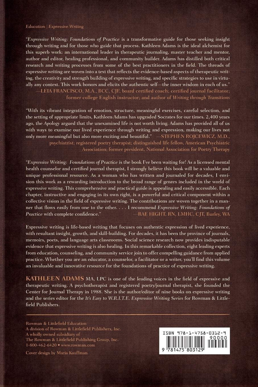 Rückseitencover Expressive Writing