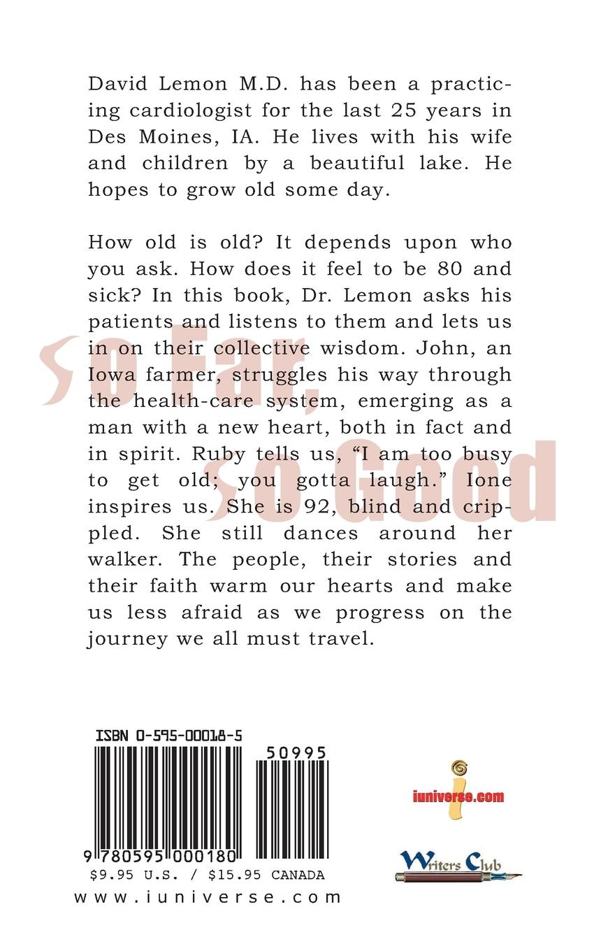 Rückseitencover So Far, So Good