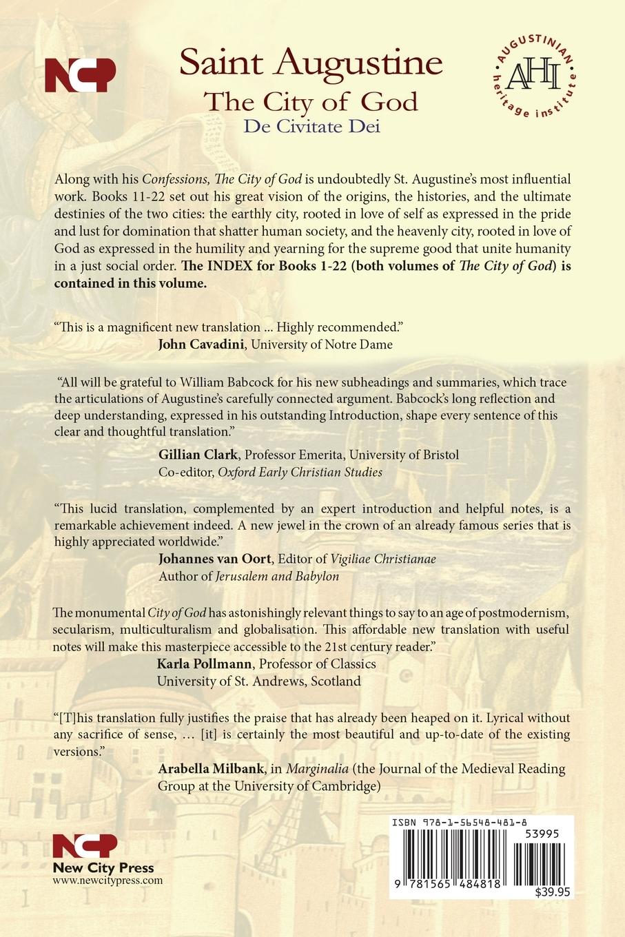 Rückseitencover City of God (Books 11-22)