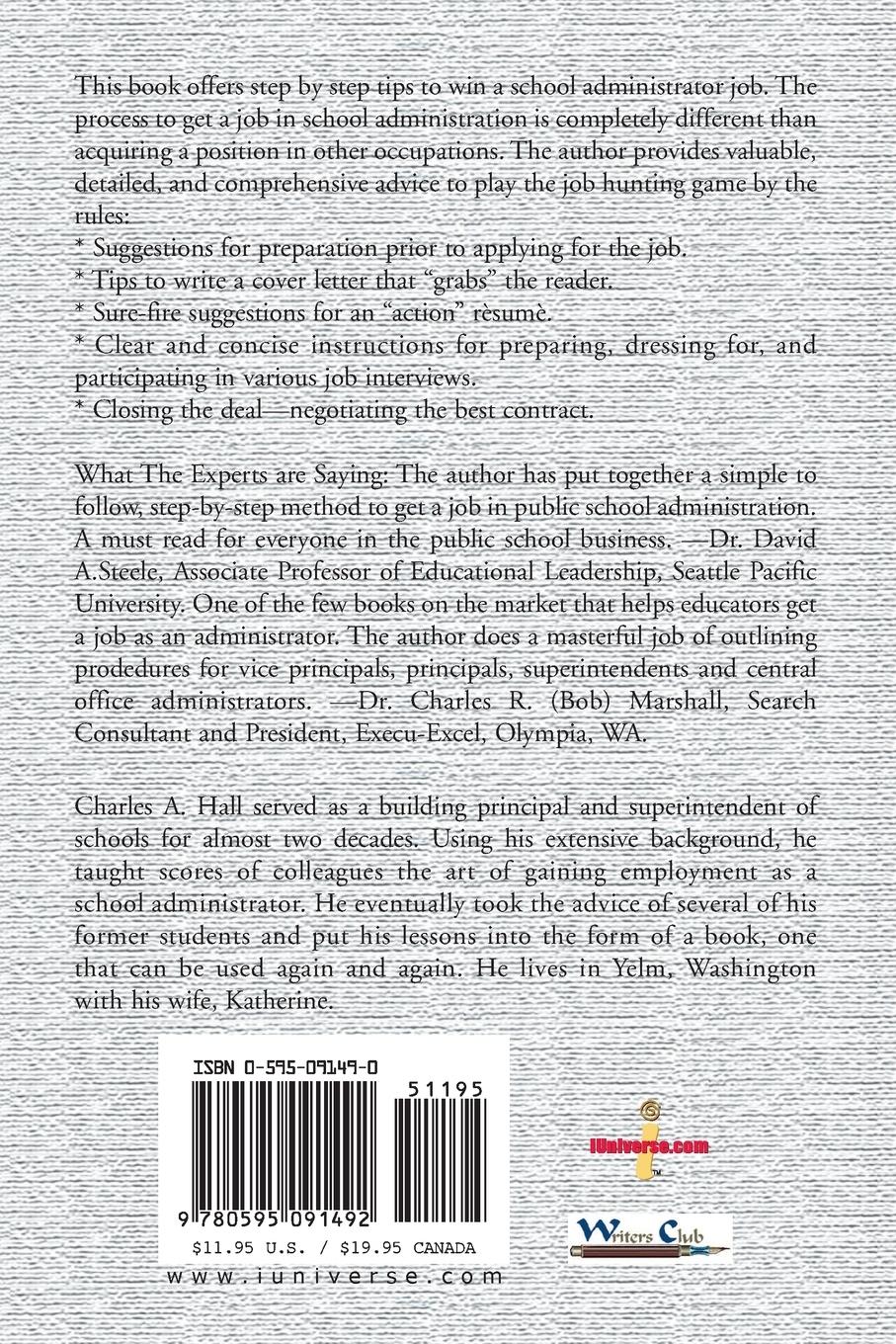 Rückseitencover So You Want to Be a School Administrator?