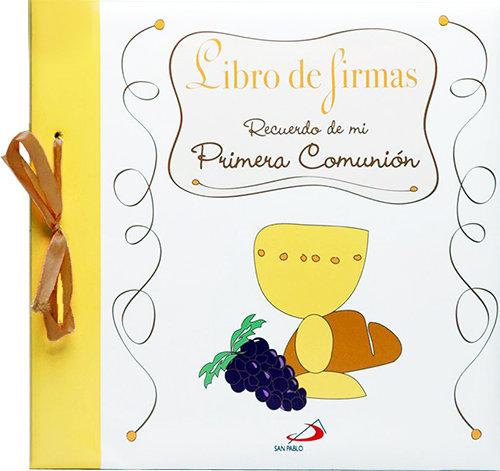 Vorderes Coverbild Libro de firmas. Recuerdo de mi Primera Comunión