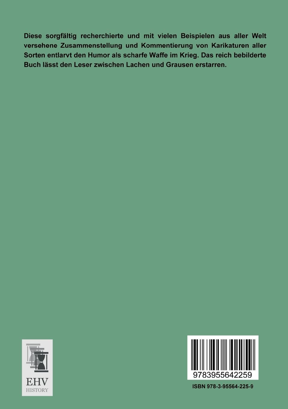 Rückseitencover Die Karikatur im 1. Weltkrieg