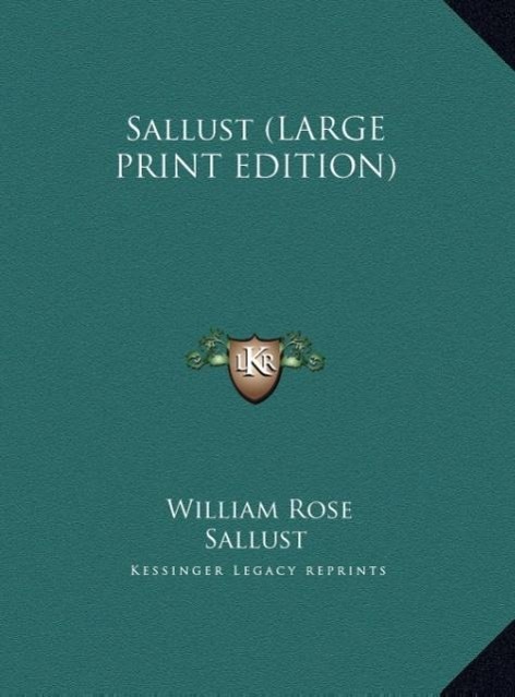 Vorderes Coverbild Sallust (LARGE PRINT EDITION)