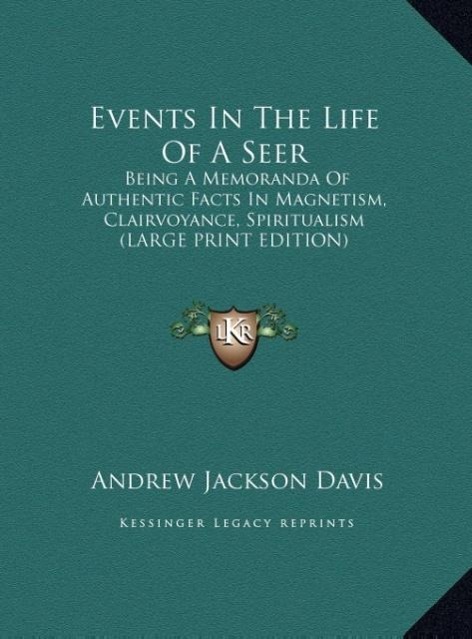 Vorderes Coverbild Events In The Life Of A Seer