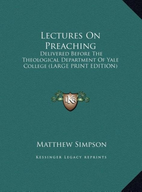Vorderes Coverbild Lectures On Preaching