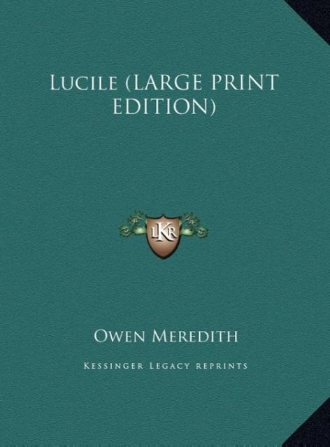 Vorderes Coverbild Lucile (LARGE PRINT EDITION)