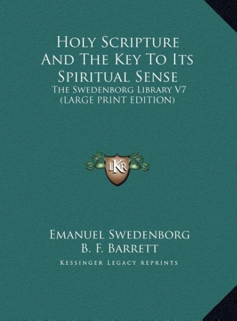 Vorderes Coverbild Holy Scripture And The Key To Its Spiritual Sense