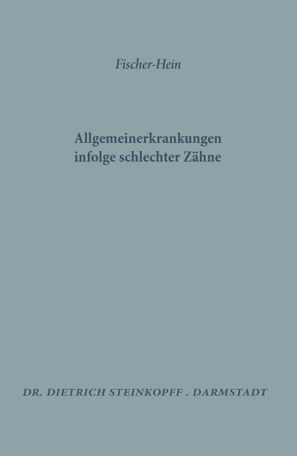 Vorderes Coverbild Allgemeinerkrankungen Infolge Schlechter Zähne