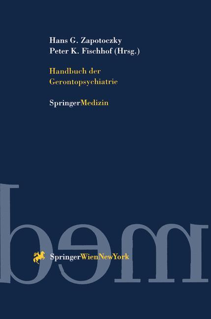 Vorderes Coverbild Handbuch der Gerontopsychiatrie