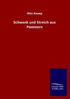 Vorderes Coverbild Schwank und Streich aus Pommern