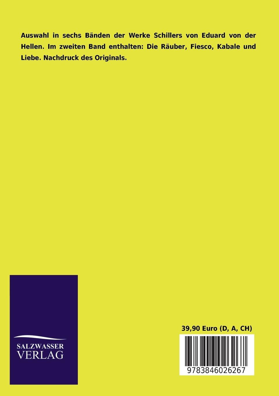 Rückseitencover Schillers Werke