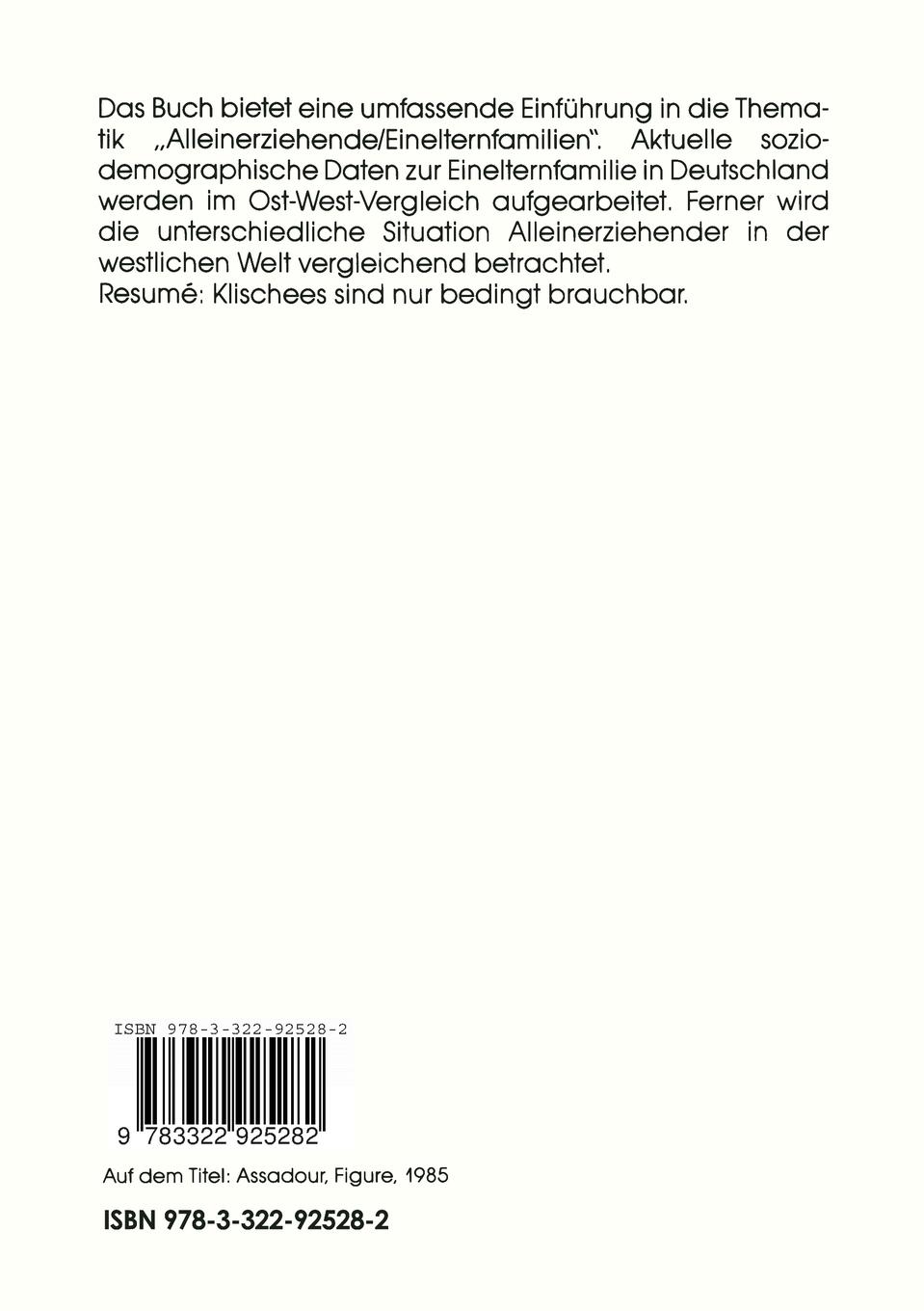 Rückseitencover Alleinerziehende