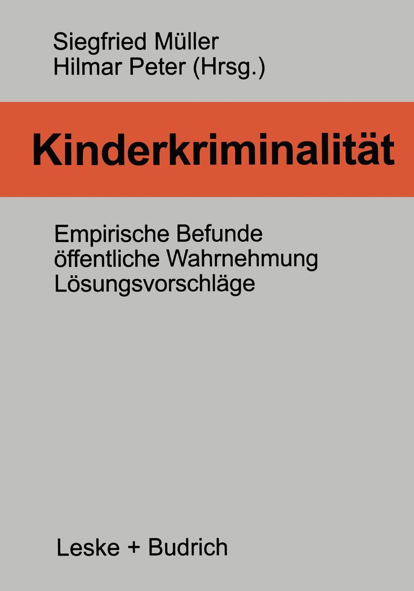 Vorderes Coverbild Kinderkriminalität