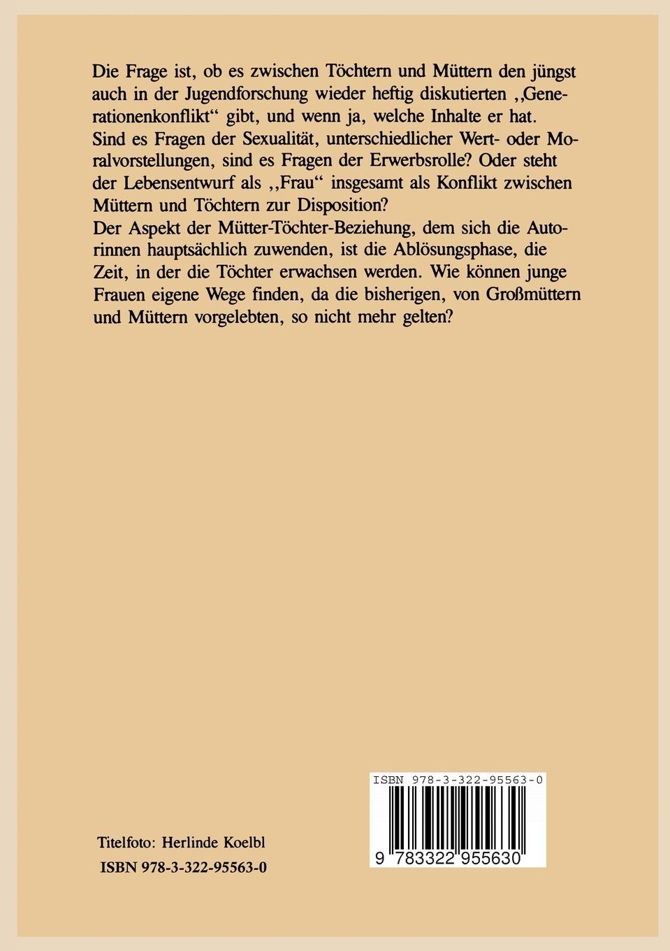 Rückseitencover Töchter und Mütter