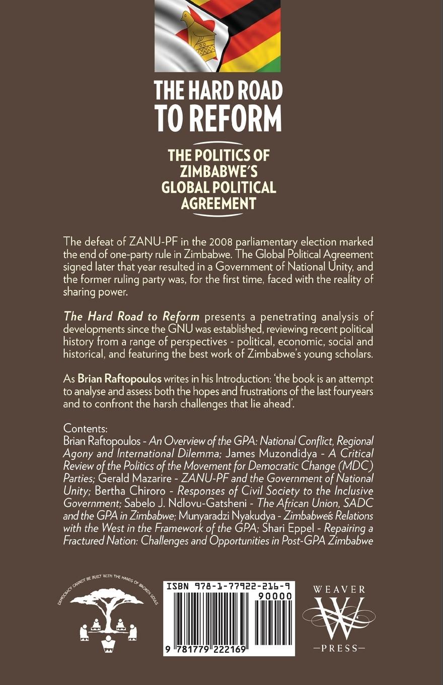 Rückseitencover The Hard Road to Reform. the Politics of Zimbabwe's Global Political Agreement