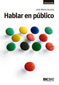 Vorderes Coverbild Hablar en público