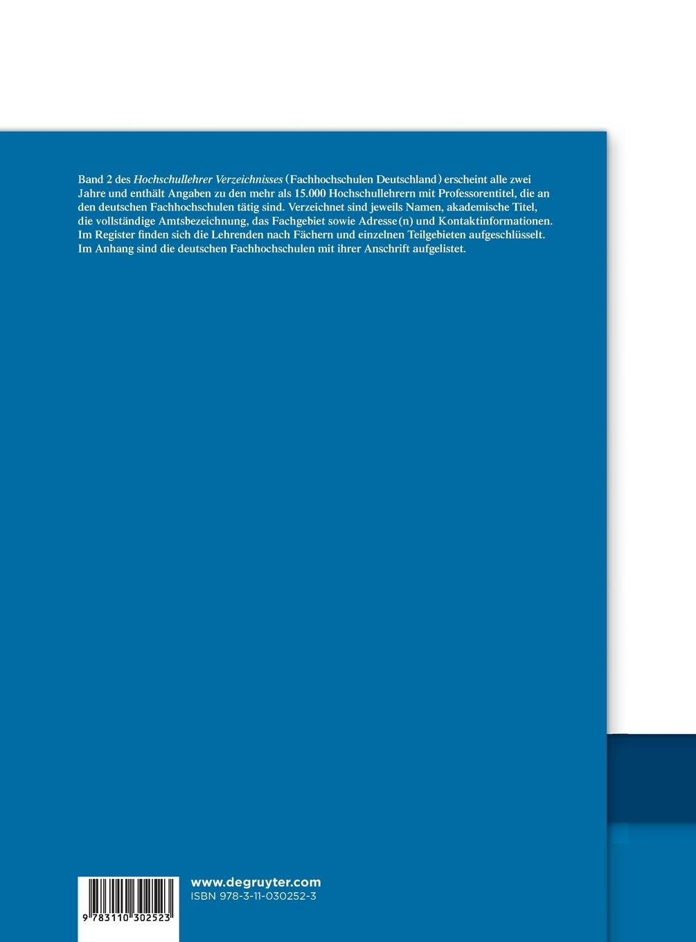 Rückseitencover Fachhochschulen Deutschland