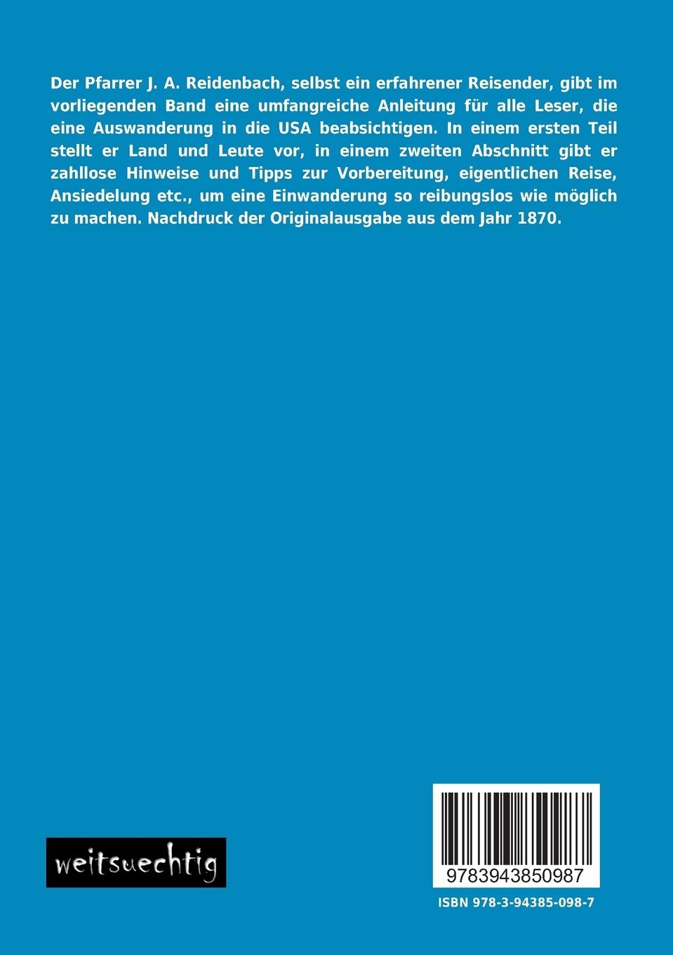 Rückseitencover Amerika