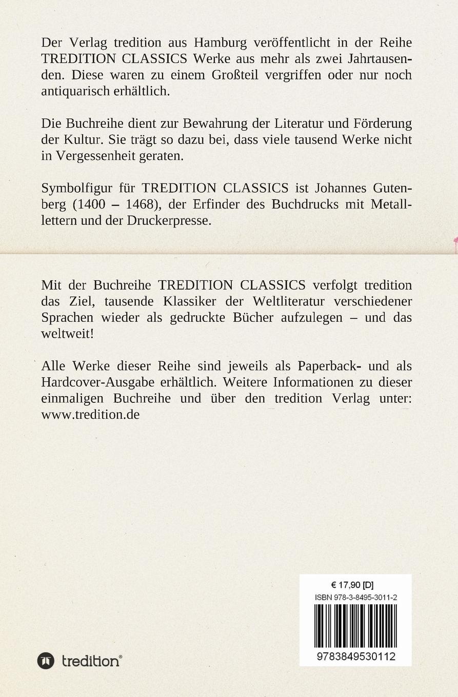 Rückseitencover Wilhelm Meisters theatralische Sendung