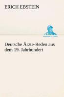 Vorderes Coverbild Deutsche Ärzte-Reden aus dem 19. Jahrhundert