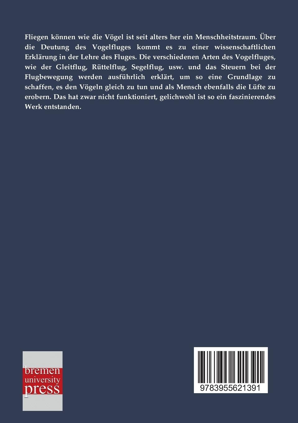 Rückseitencover Die Flugbewegung der Vögel