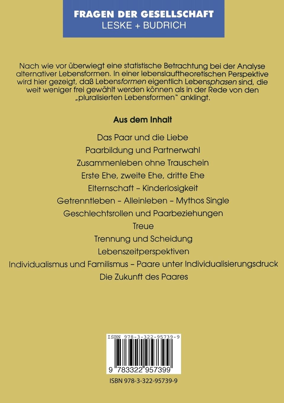 Rückseitencover Lebensphasen - Liebesphasen