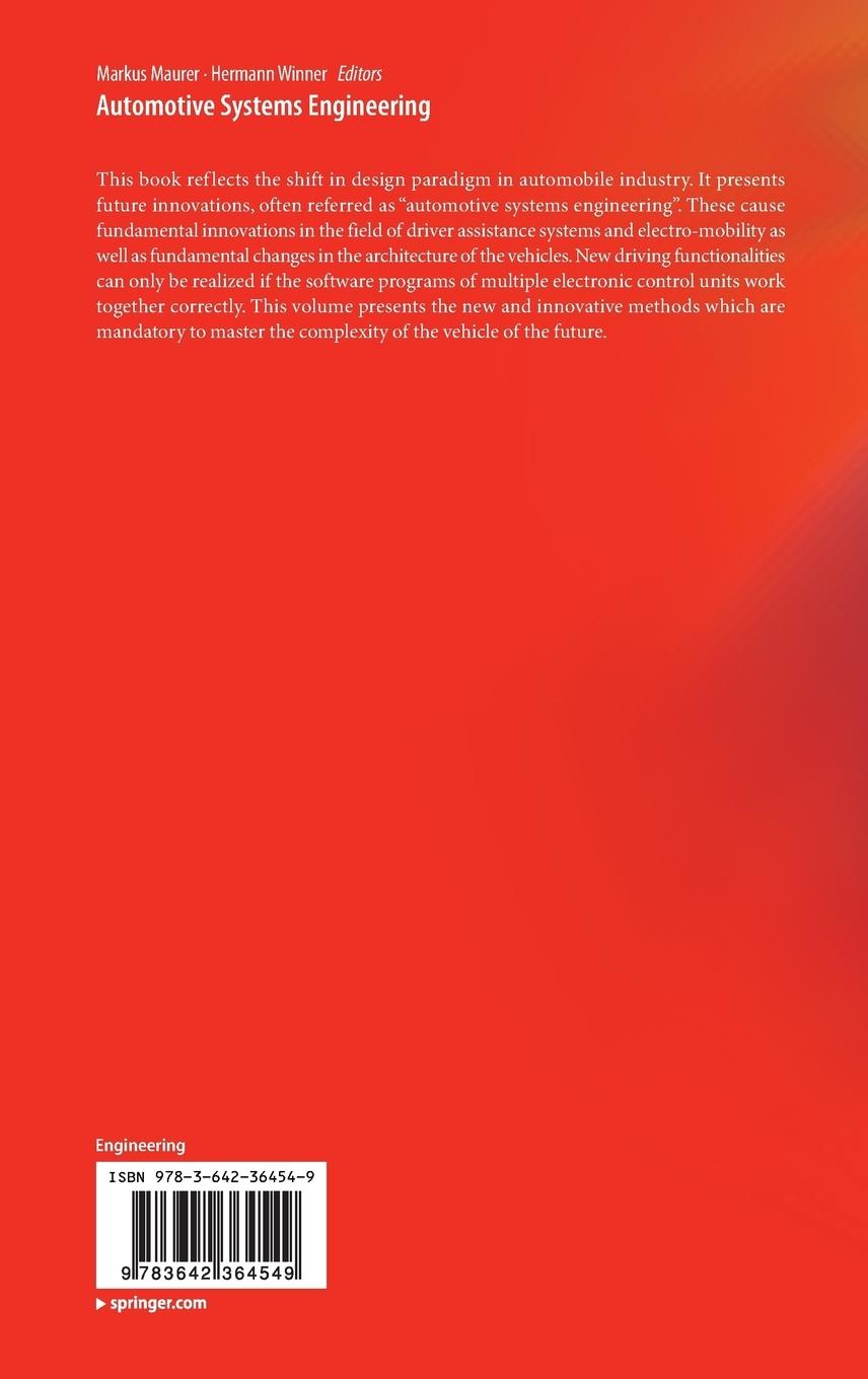 Rückseitencover Automotive Systems Engineering