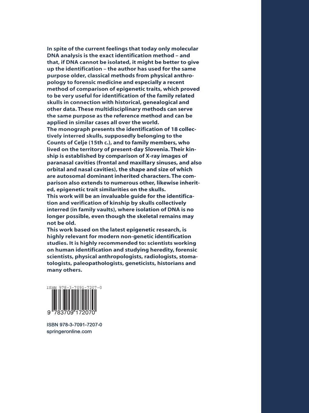 Rückseitencover New Method of Identifying Family Related Skulls