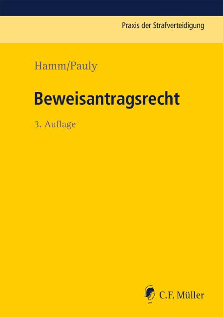 Vorderes Coverbild Beweisantragsrecht