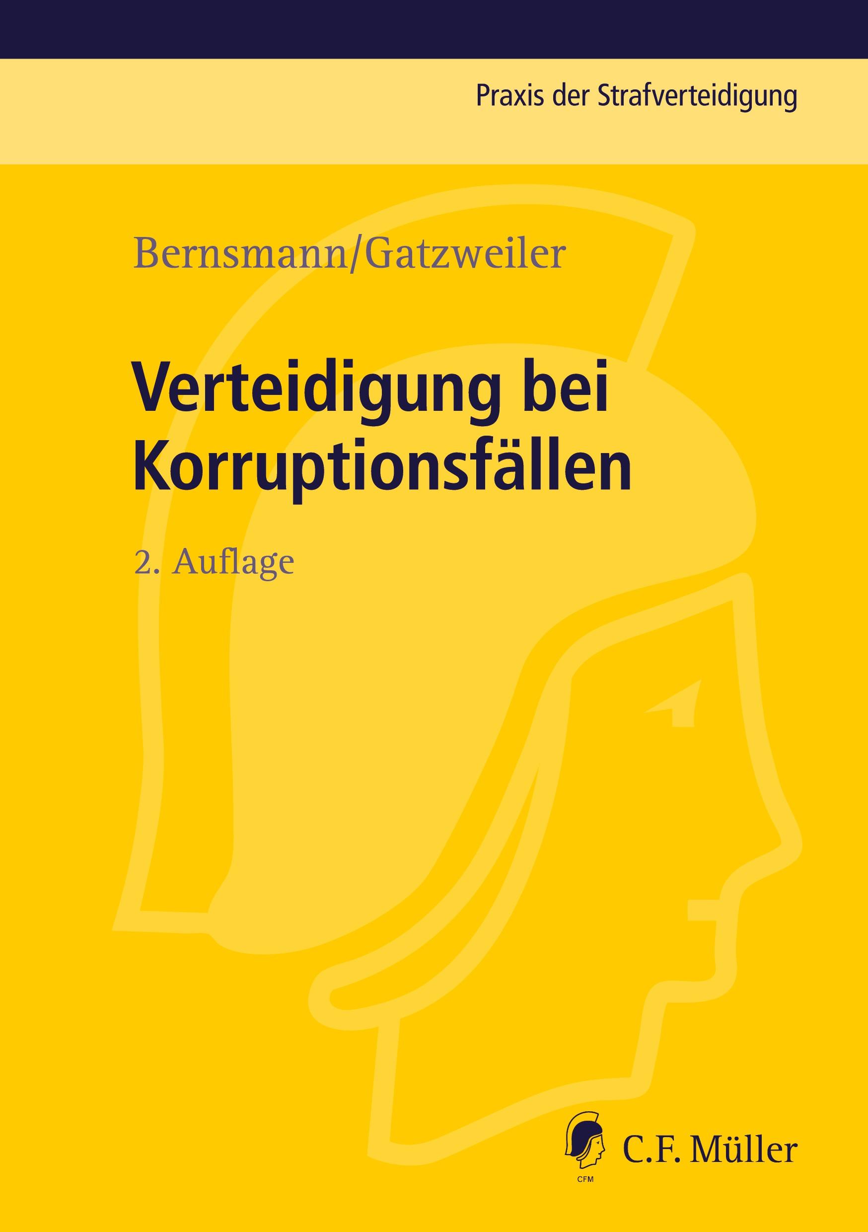 Vorderes Coverbild Verteidigung bei Korruptionsfällen