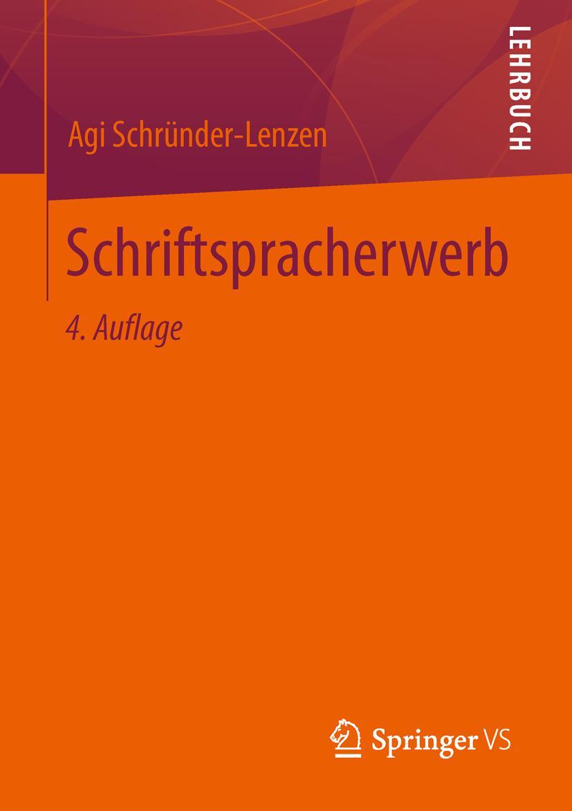 Vorderes Coverbild Schriftspracherwerb