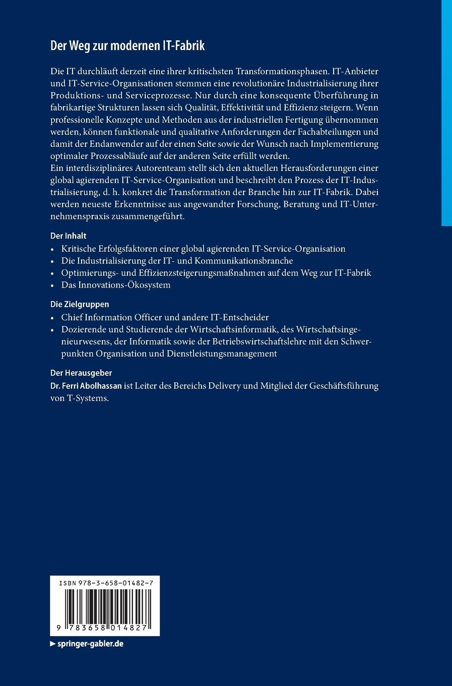 Rückseitencover Der Weg zur modernen IT-Fabrik