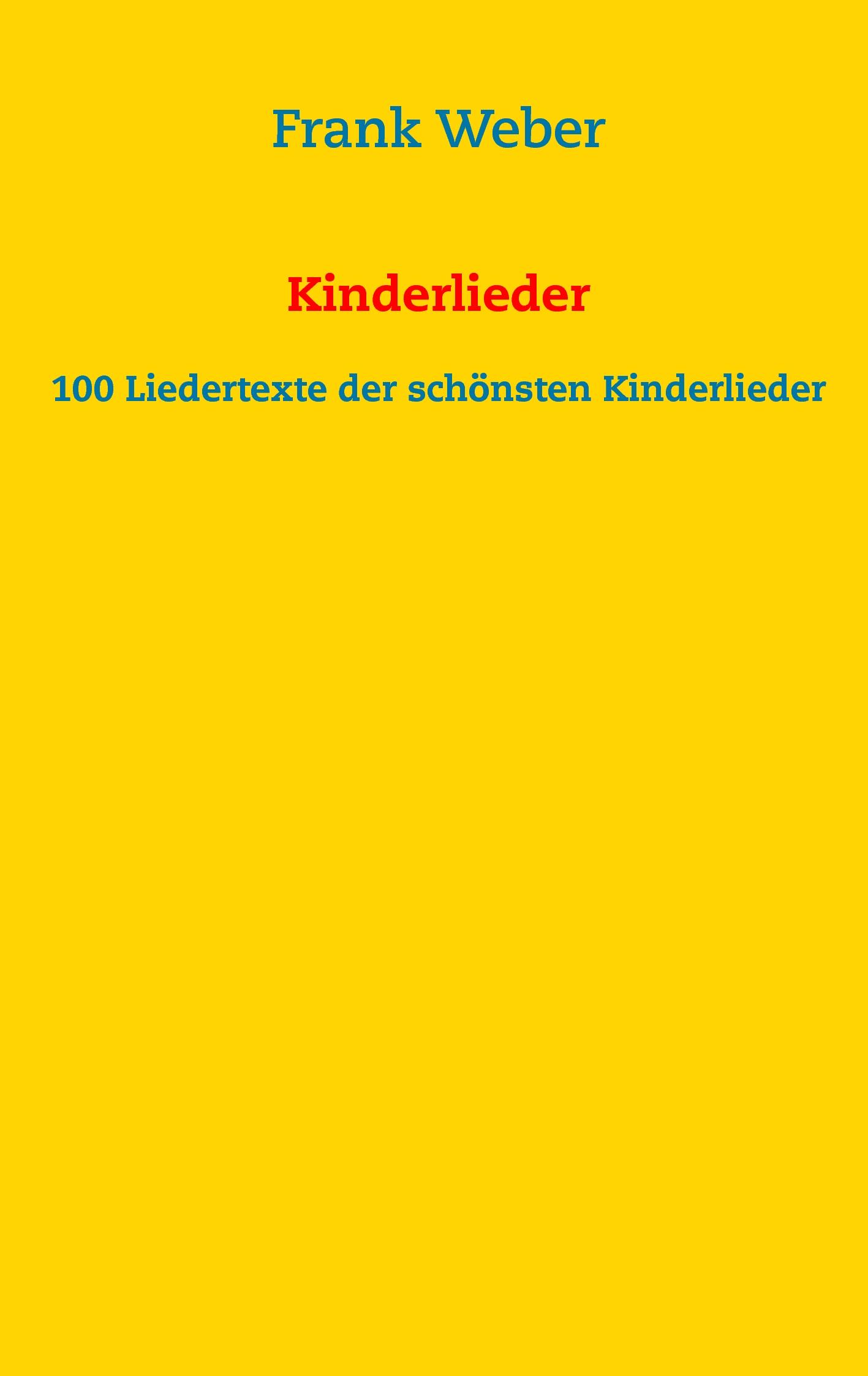 Vorderes Coverbild Kinderlieder