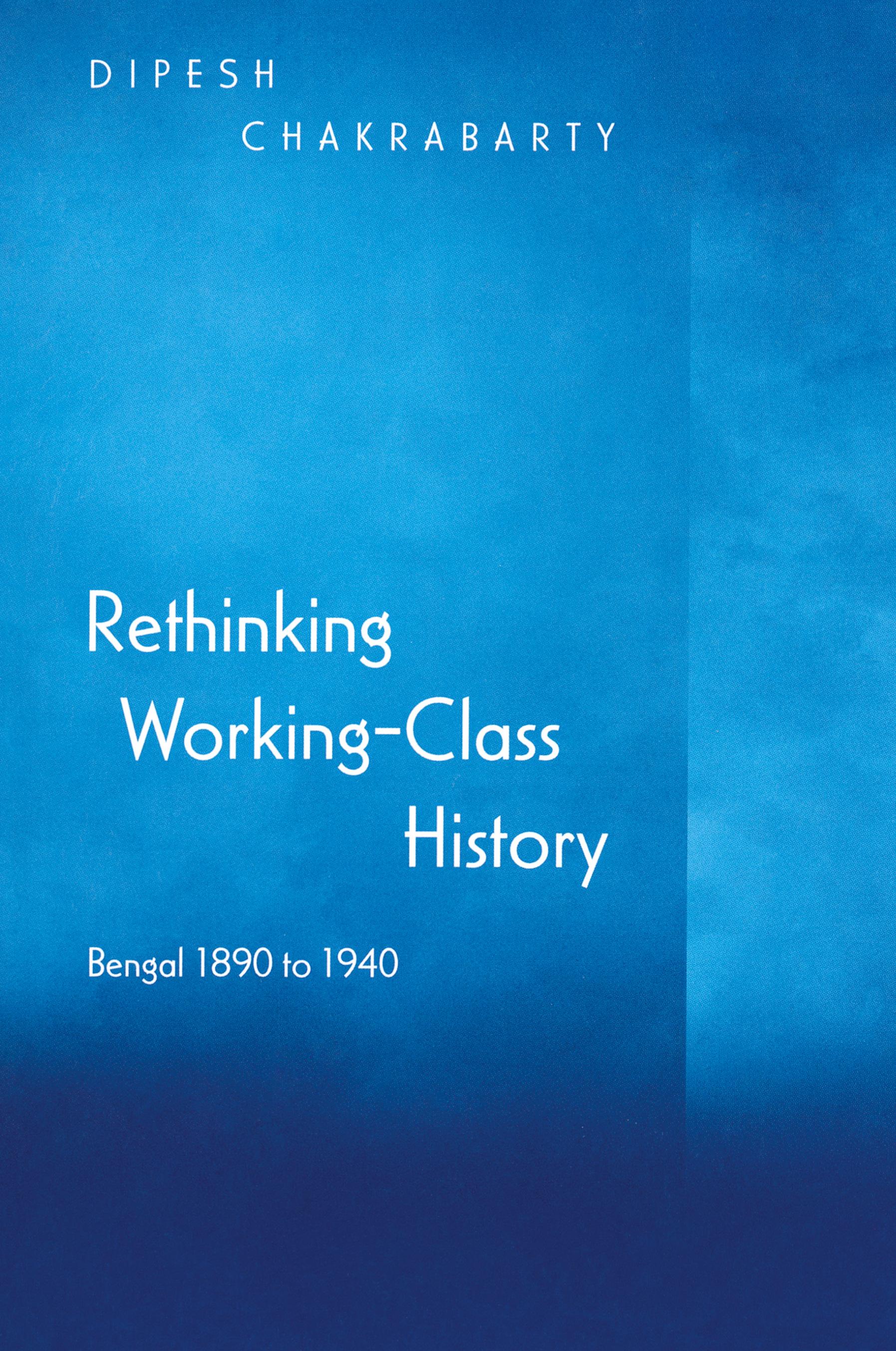Vorderes Coverbild Rethinking Working-Class History