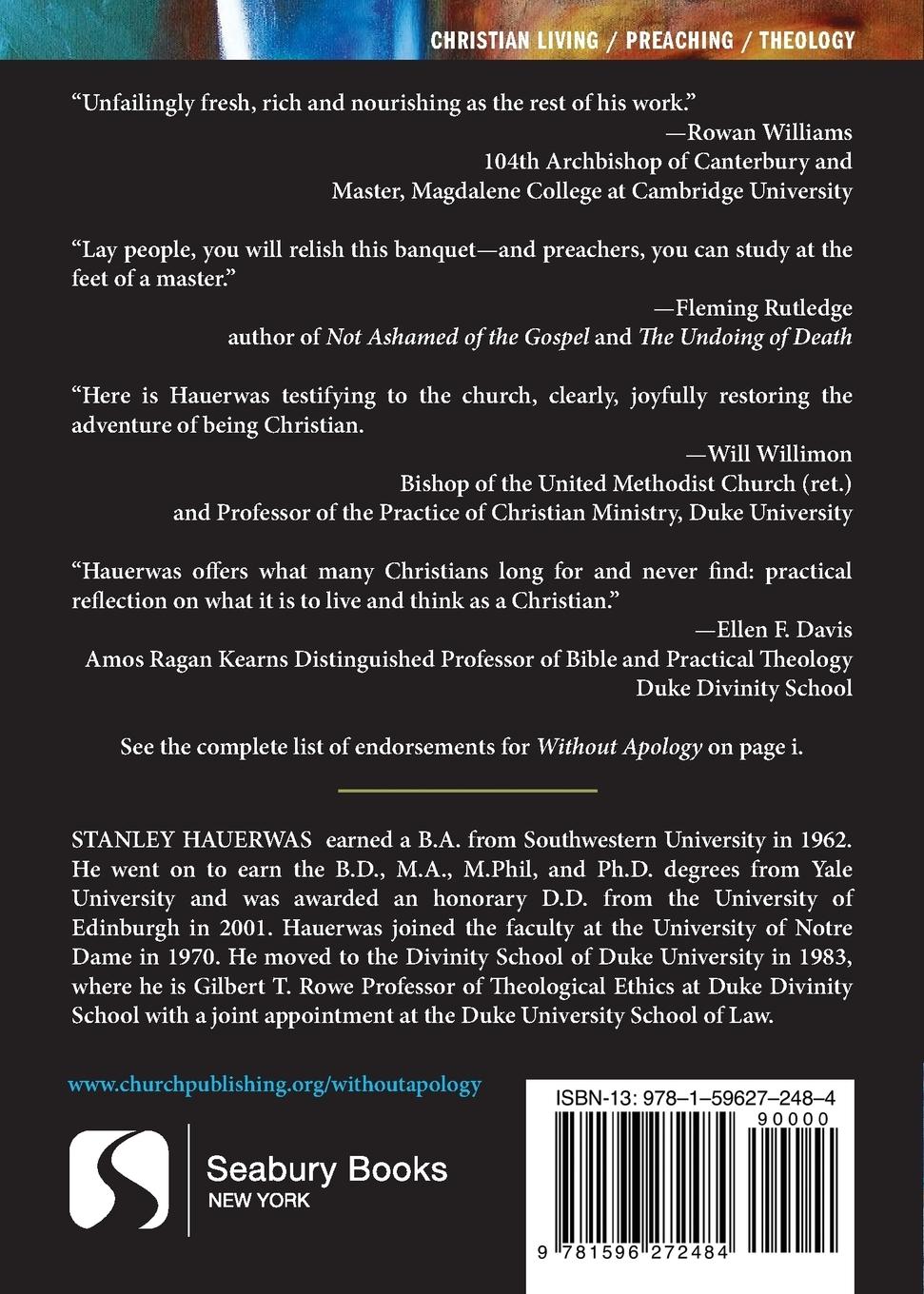 Rückseitencover Without Apology