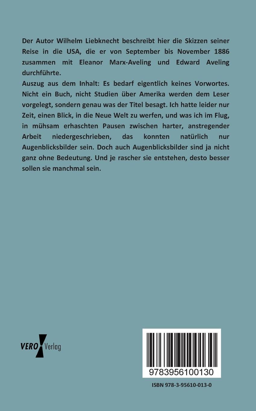 Rückseitencover Ein Blick in die Neue Welt