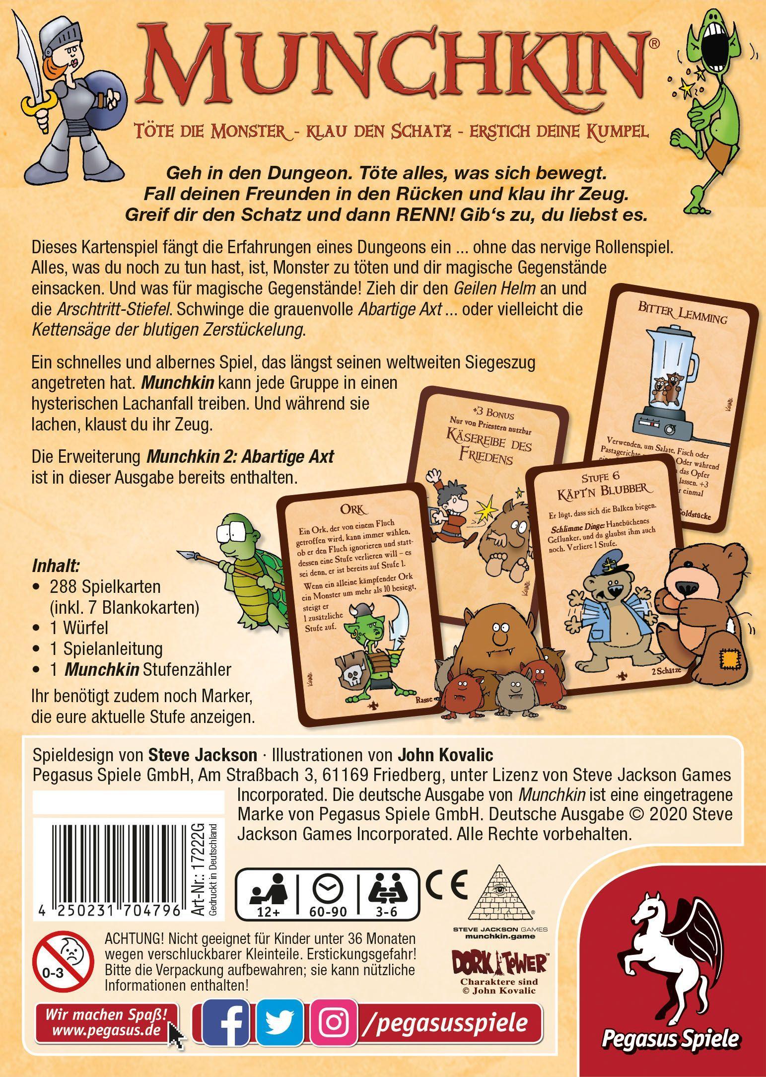 Beispielinhalt (Bild) Munchkin 1+2