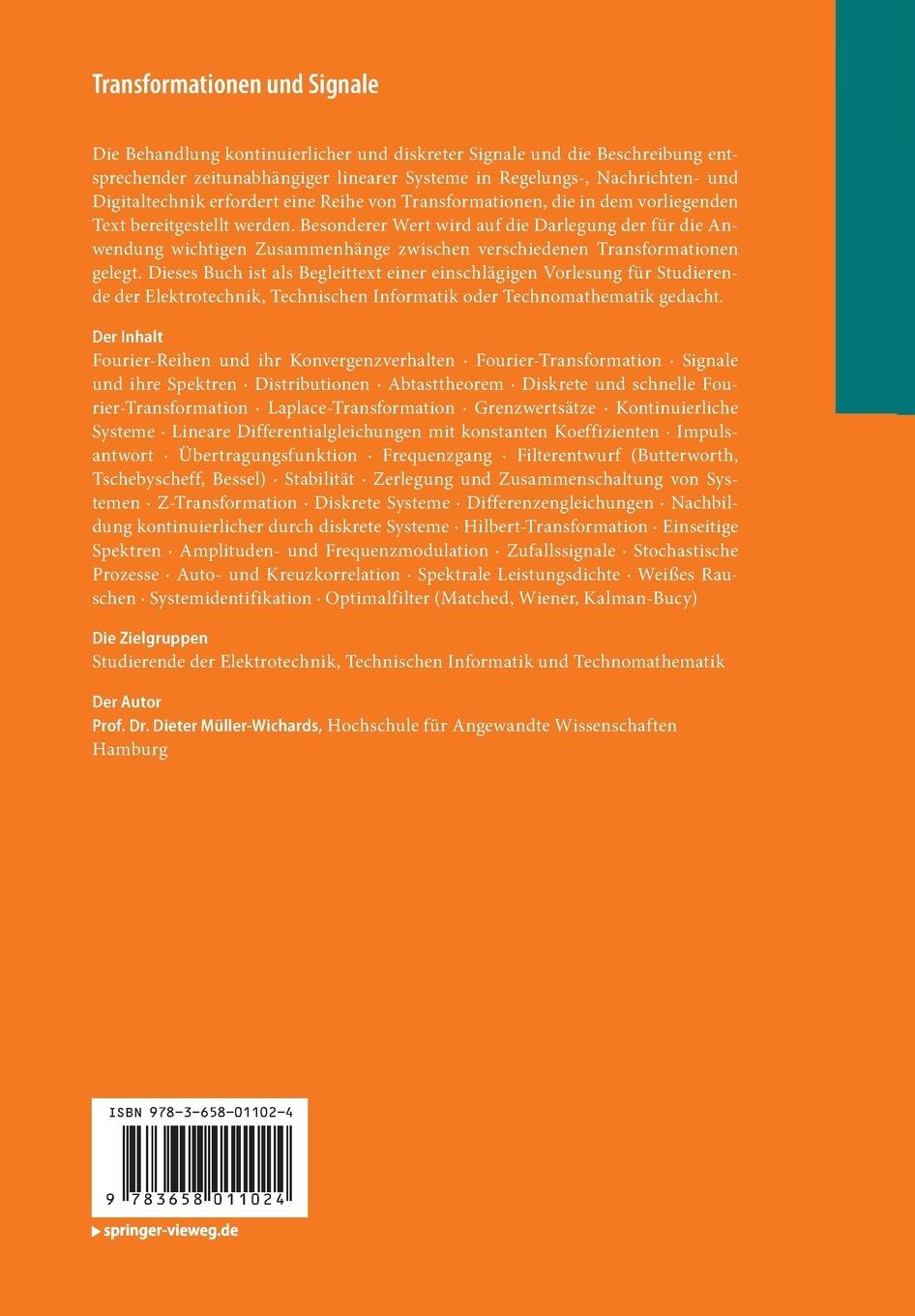 Rückseitencover Transformationen und Signale