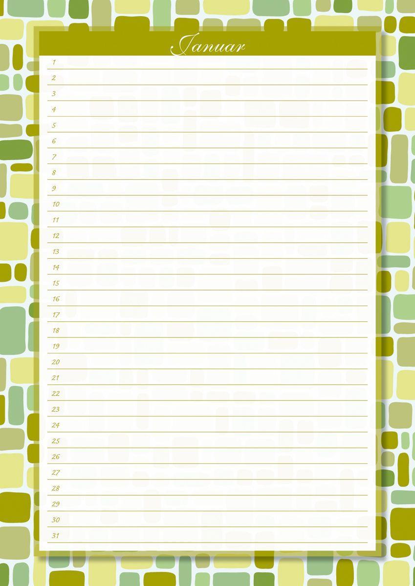 Beispielinhalt (Bild) Geburtstagskalender Augenweide immerwährend