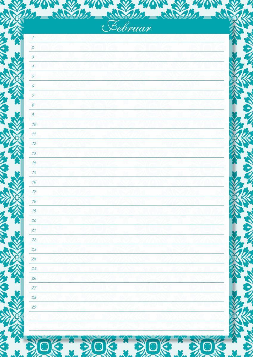 Beispielinhalt (Bild) Geburtstagskalender Augenweide immerwährend