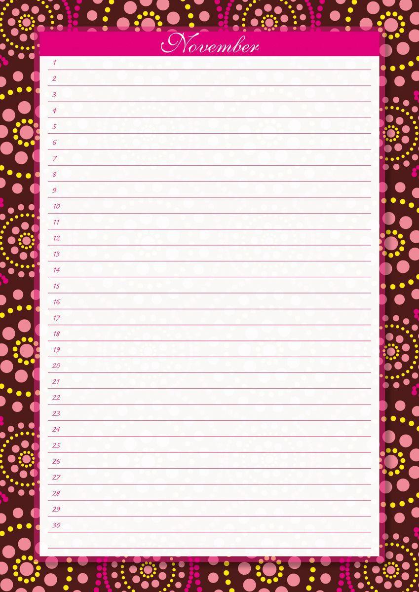 Beispielinhalt (Bild) Geburtstagskalender Augenweide immerwährend