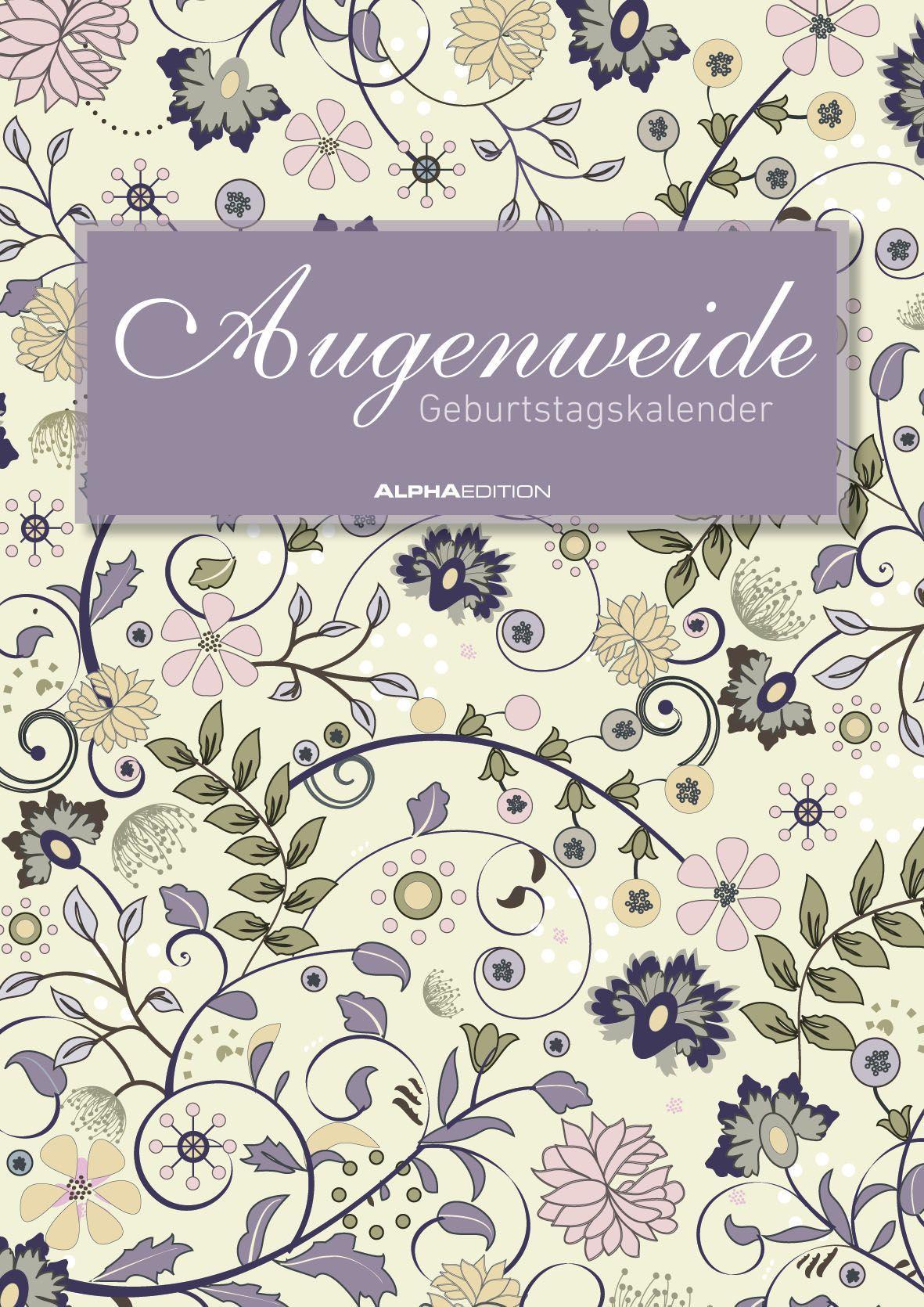 Vorderes Coverbild Geburtstagskalender Augenweide immerwährend