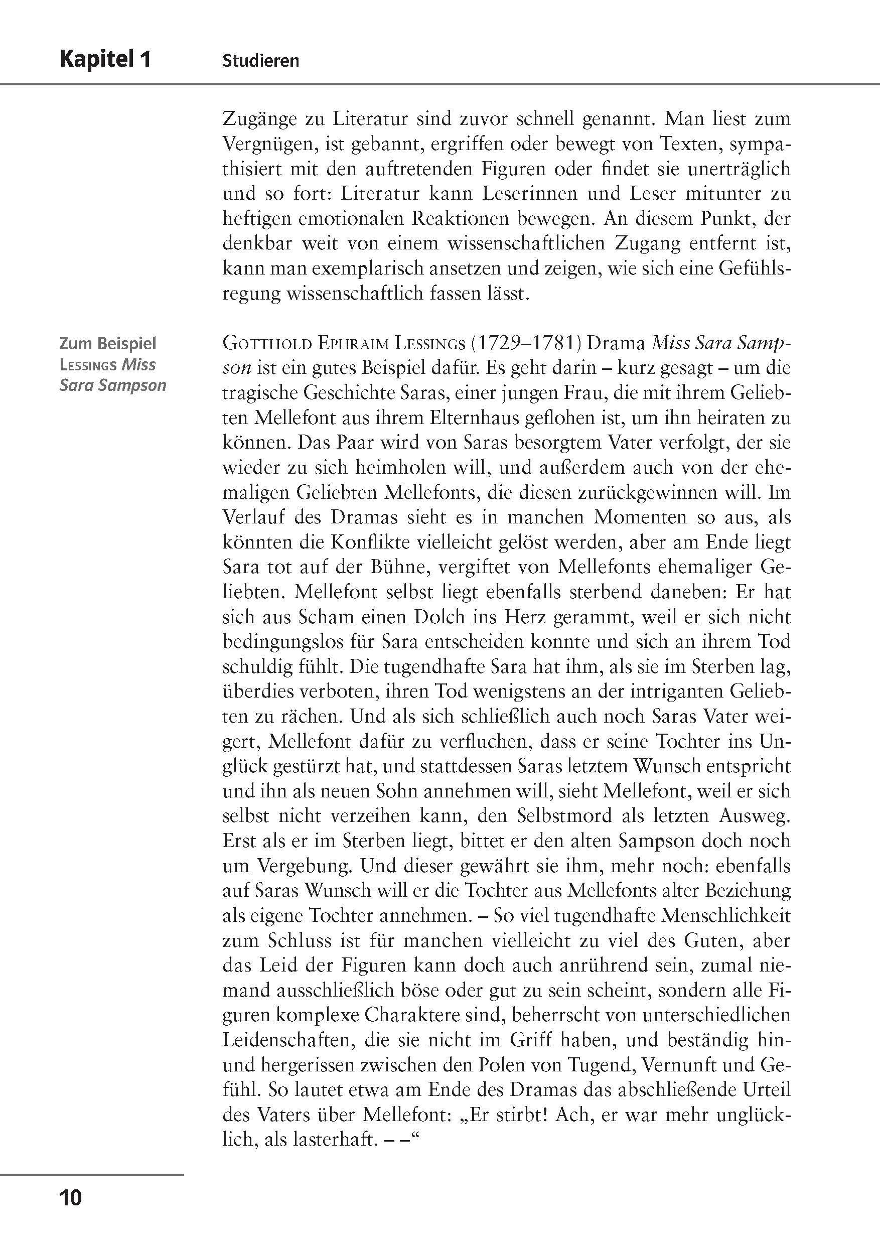 Beispielinhalt (Bild) Arbeitstechniken Germanistik