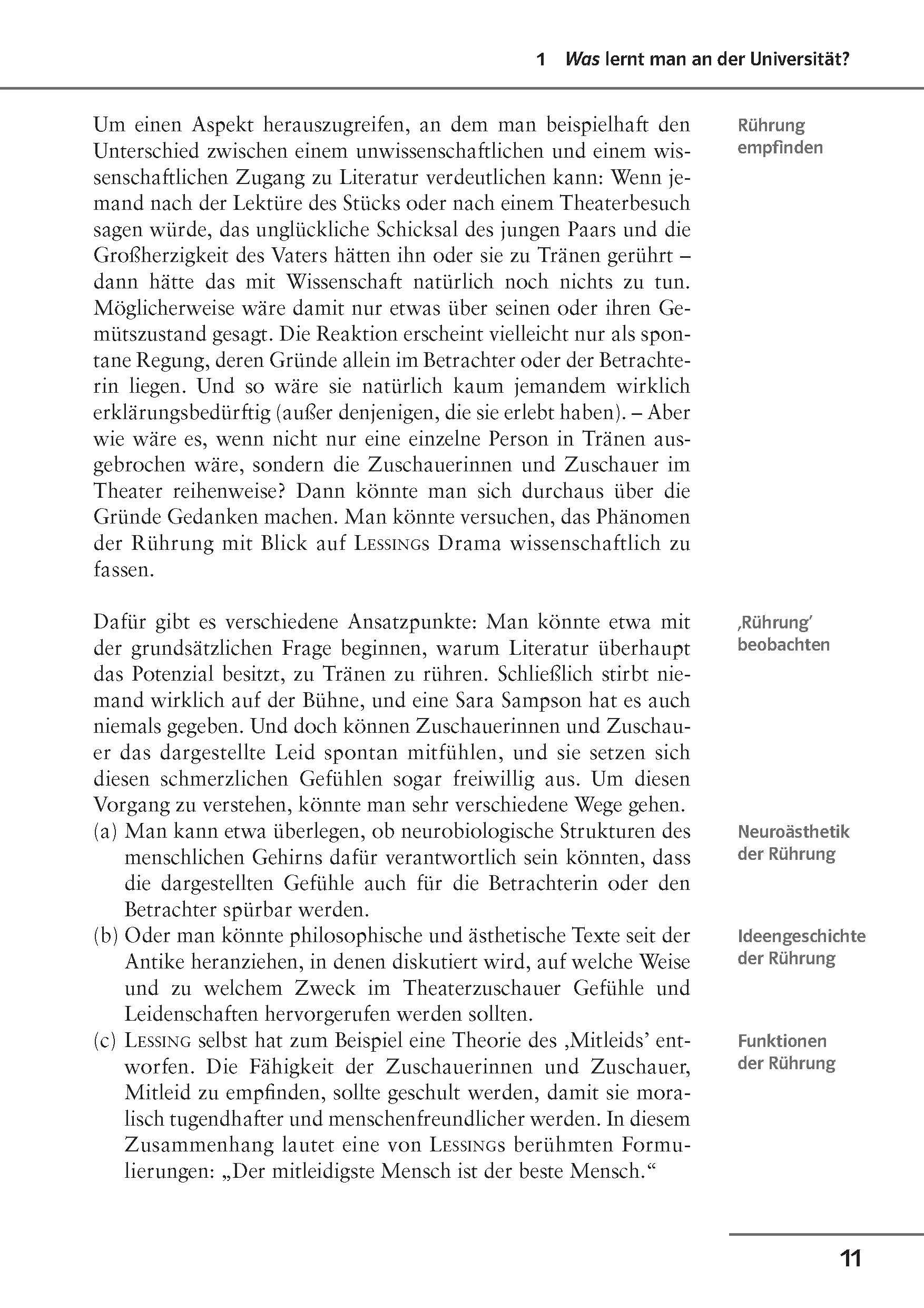 Beispielinhalt (Bild) Arbeitstechniken Germanistik