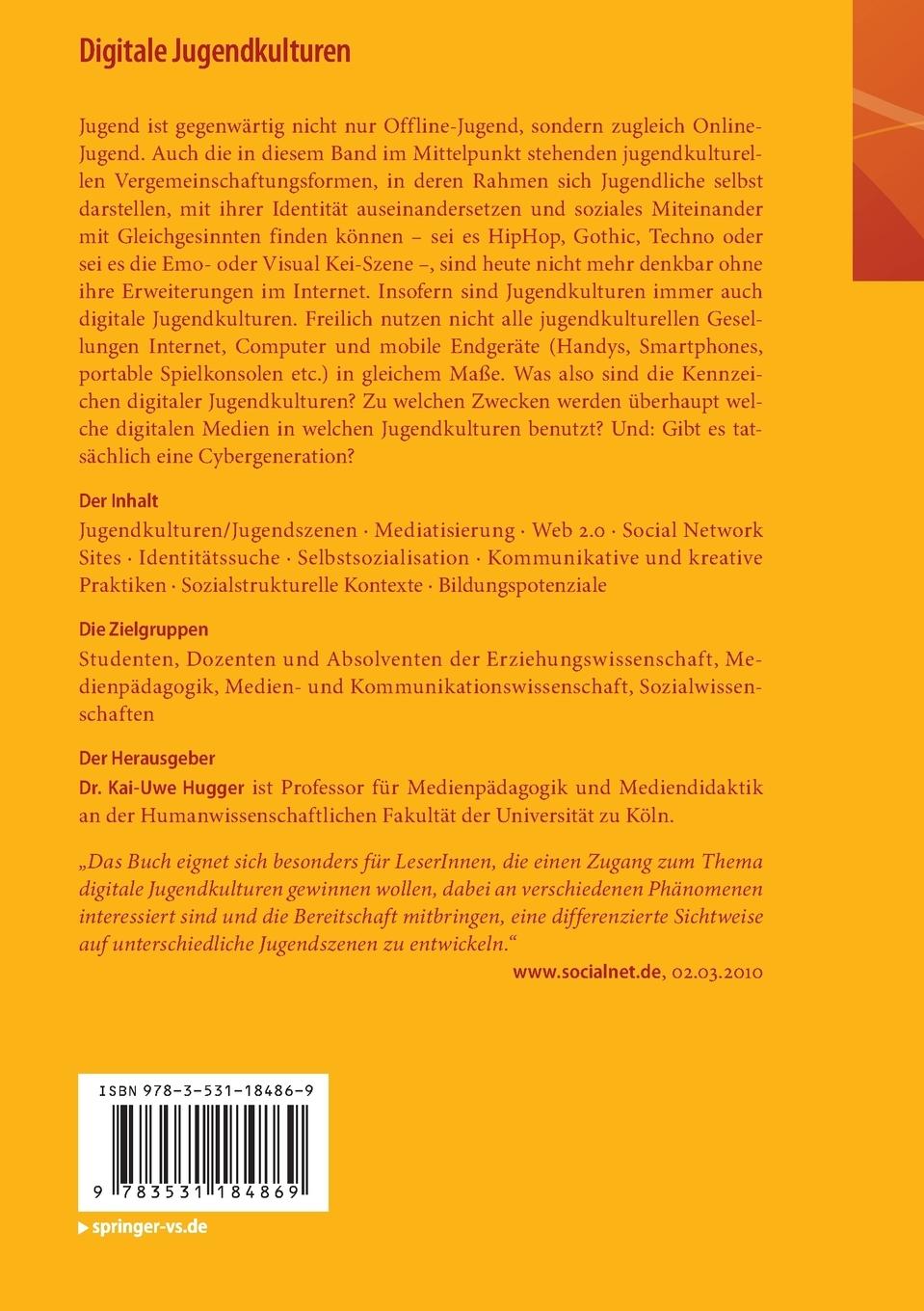 Rückseitencover Digitale Jugendkulturen